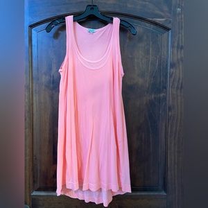 Splendid tank dress in neon peach